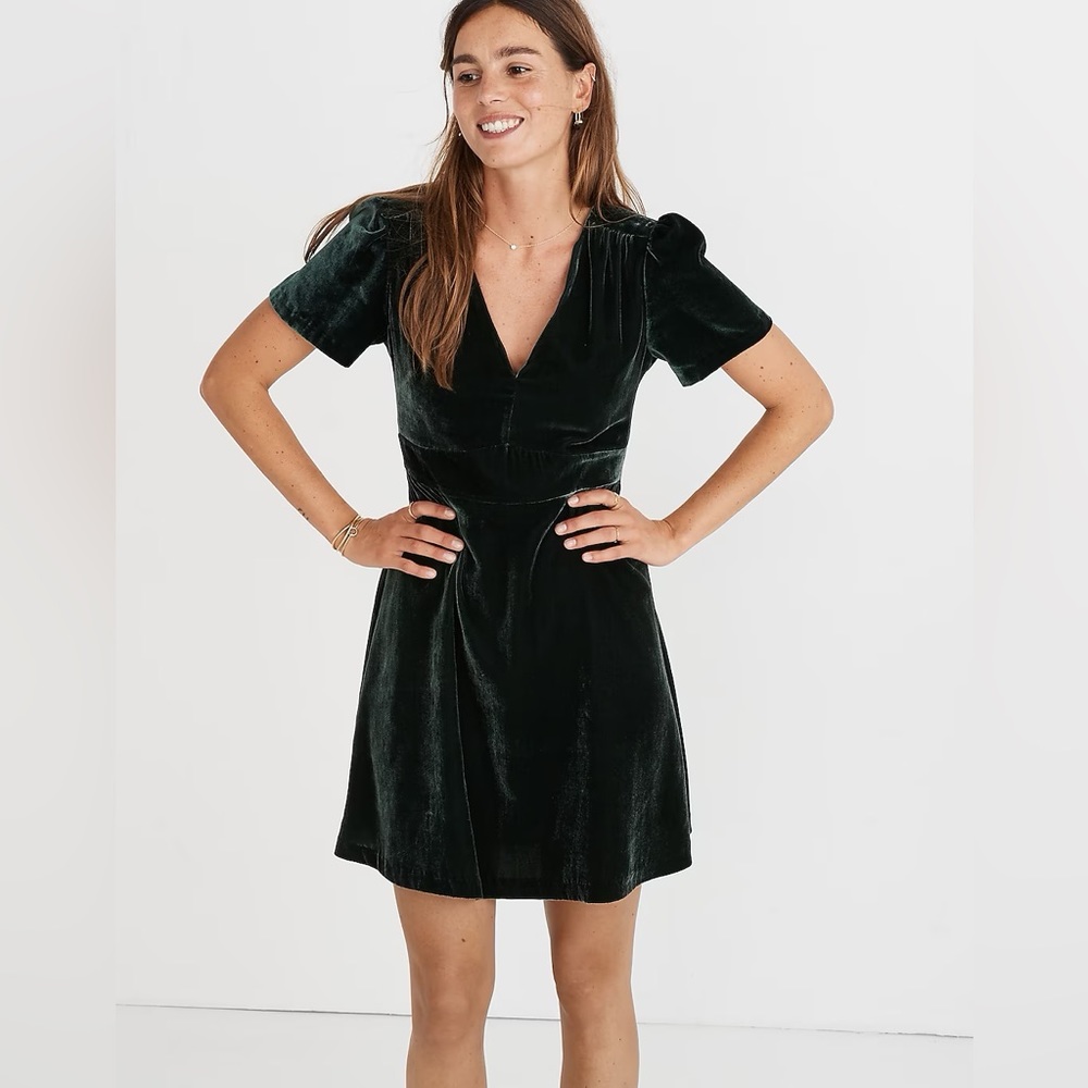 Madewell Velvet Mini Dress